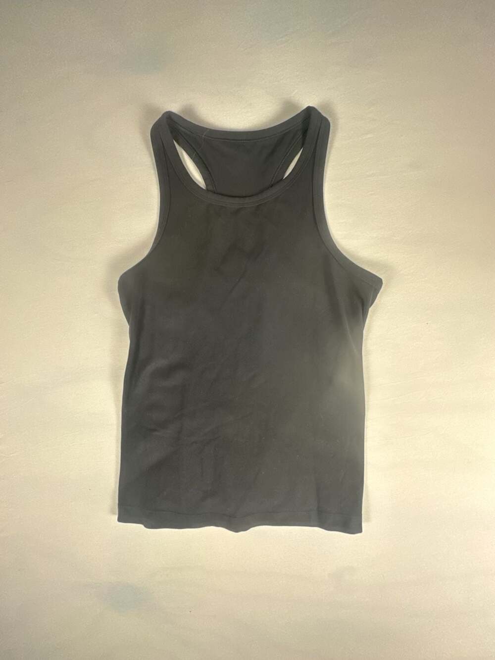 Lululemon Black Racerback Sports Tank Top with Logo #1086